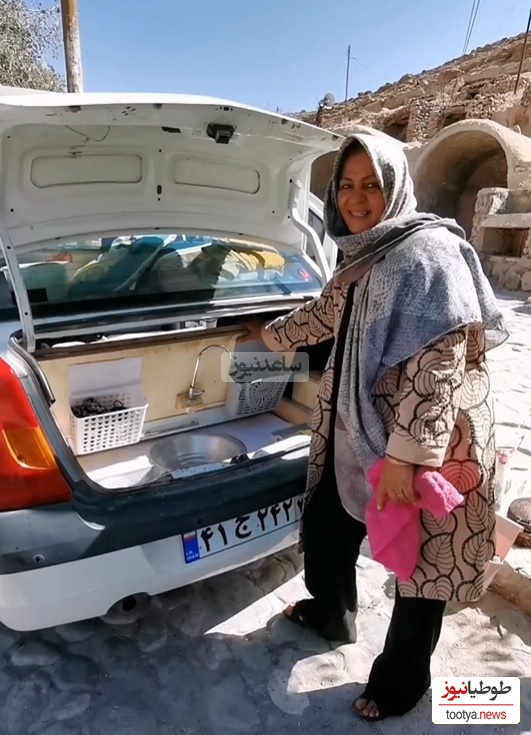 فیلم/خلاقیت تحسین برانگیز بانوی سبزواری در تبدیل خودروی L90 به کمپر مسافرتی حماسه ای آفرید شاهکار/ جزئیاتش منو کشته😍