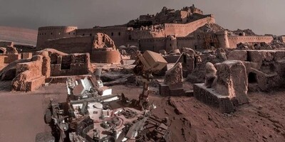 (تصاویر) هوش مصنوعی بناهای تاریخ ایران را در مریخ به پا کرد