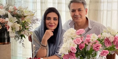 نگاهی به چیدمان منزل لیندا کیانی و دوقلوهاش/ آلاچیق، صندلی راکی، تذهیب گل و مرغ میزپذیرایی، حوض 3 طبقه، فرش اصیل ایرانی که قلب تپنده خانه است!