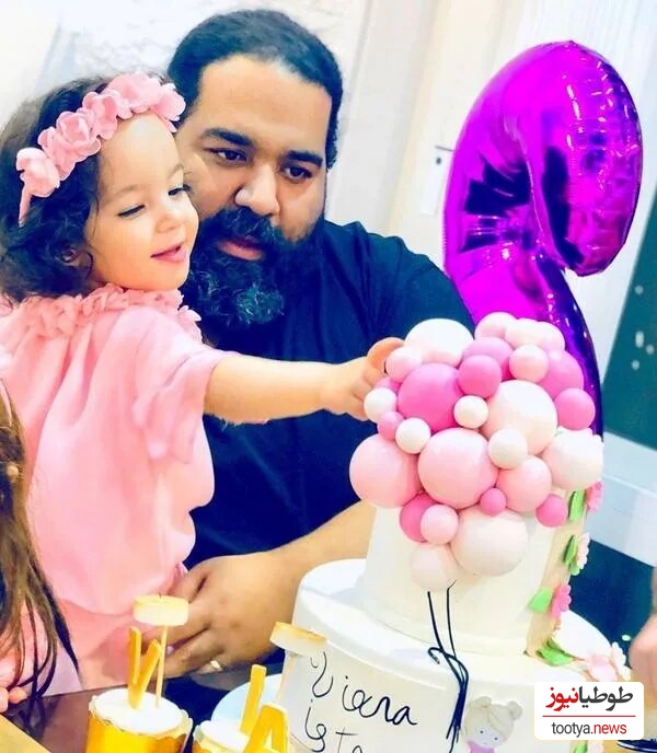 رضا صادقی و دخترش ویانا