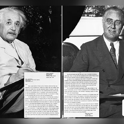 حراج 4 میلیون دلاری نامه‌ اینشتین به روزولت درباره ساخت اولین بمب اتمی جهان/بازاریابی به سبک دانشمند مخترع