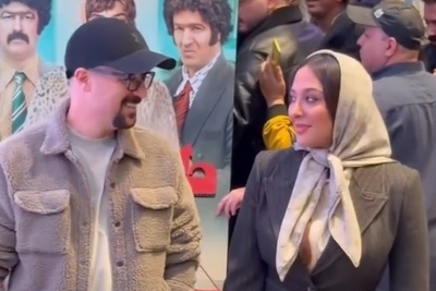 نگاهی به تیپ و استایل شیک و باوقار پاییزی احمد مهران‌فر، آناهیتا درگاهی ،عین الله دریانی و علی امین حسنی در اکران فیلم تهران 57