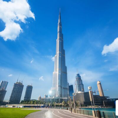 (ویدئو)خطرناک ترین تبلیغ دنیا بر بالای بلندترین برج دنیا !
