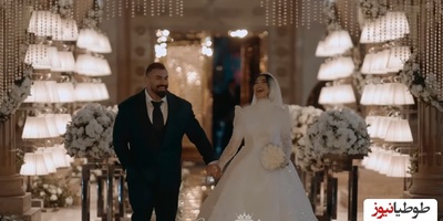 فیلم/ نگاهی به چیدمان جشن عروسی فاخر و پرطمطراق بهروز تابانی شیرشاه ایرانی در قصر با نمای مصر باستان/ سنگ تمام مستر المپیا برای عروس خانوم😍