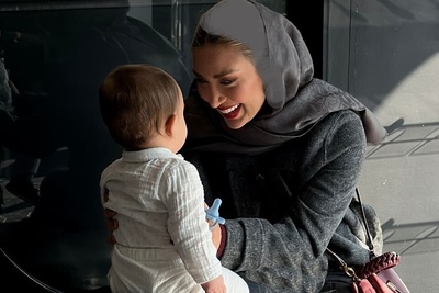(عکس) عاشقانه های مادرانه مینا مختاری، همسر بهرام رادان برای پسرش / رفته سراغ خرید کدو حلوایی تا برای پسرش سوپ درست کنه