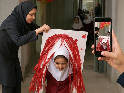 خلاقیت خنده دار مدیر خوش ذوق مدرسه ابتدایی برای شاد کردن دل دانش آموزانش! تا عمر دارن یادشون نمیره😂😐