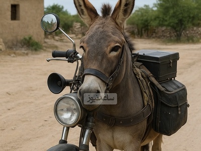 خلاقیت خنده دار اوستا مکانیک اردبیلی برای نصب اگزوز و قطعات موتور هوندا روی الاغش اختراع جدید به نام خودش ثبت کرد!انصافا ترشی نخوره یه چیزی میشه😂