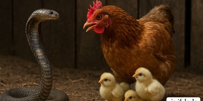 فیلم/ مستند حیات وحش حیوانات / نبرد مرغ با شاه کبرا