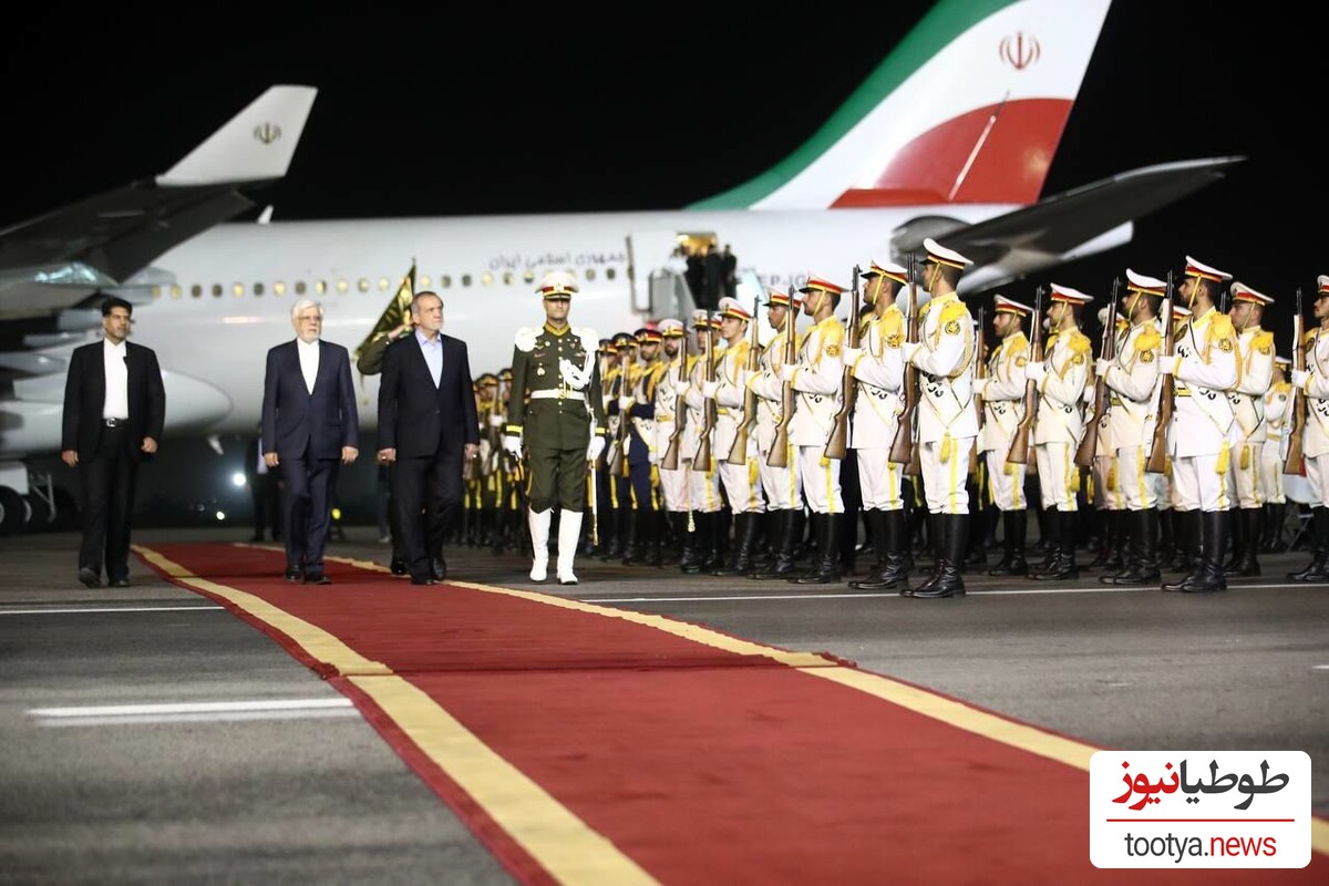 عشق آباد با نان و نمک به رئیس جمهور ایران خوش آمد گفت!/پزشکیان "نمک گیر"شد+ویدئو