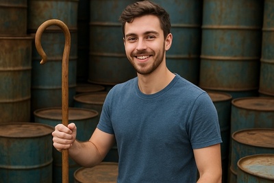 خلاقیت تحسین برانگیز دانشجوی فیزیک ایرانی در جابجایی بشکه حماسه آفرید/ یه تنه کار 10 تا کارگر و انجام داد!