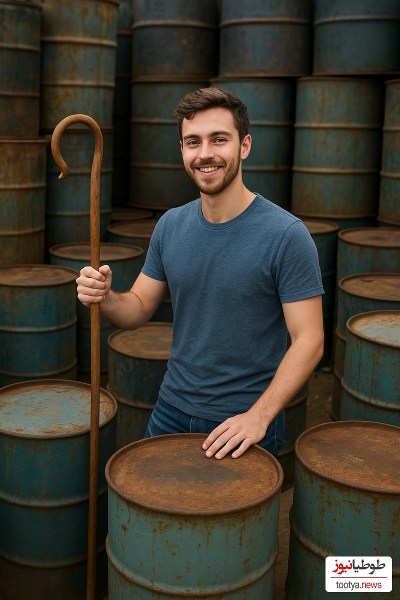 خلاقیت تحسین برانگیز دانشجوی فیزیک ایرانی در جابجایی بشکه حماسه آفرید/ یه تنه کار 10 تا کارگر و انجام داد!