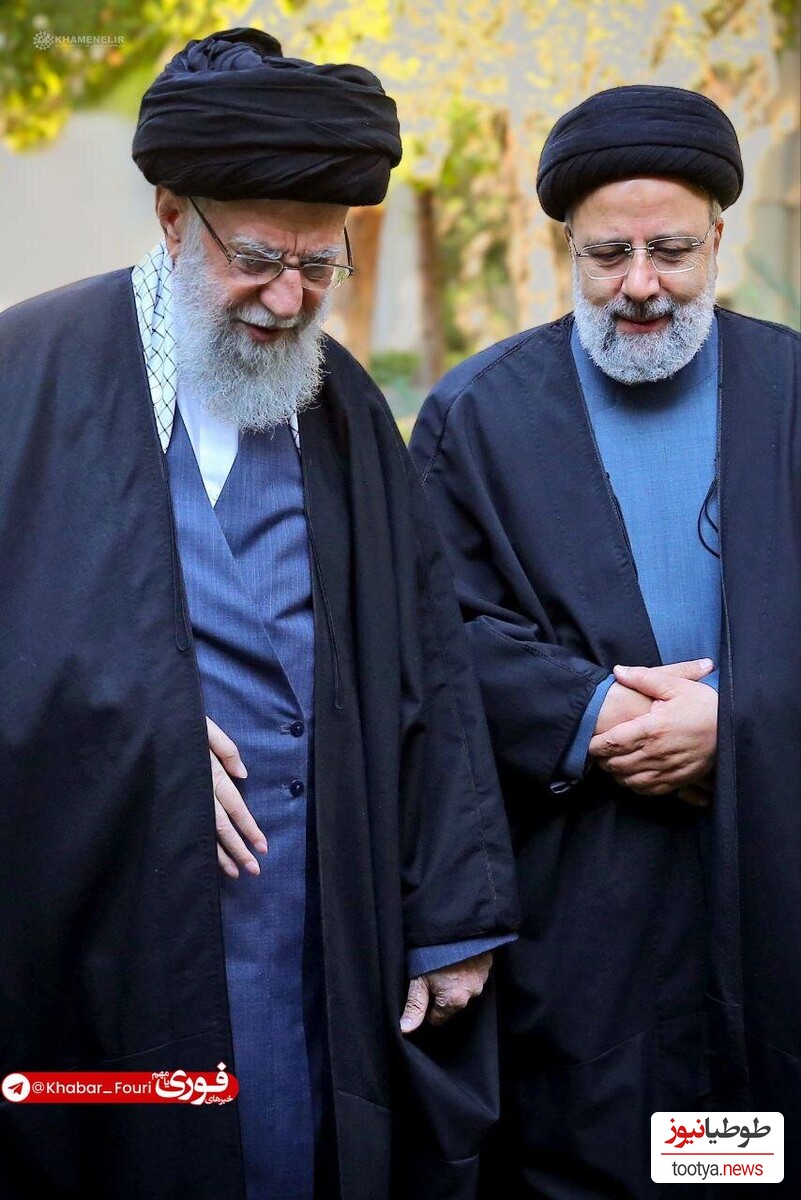 (عکس)هم صحبتی و هم نشینی دلنشین و صمیمانه ی سید ابراهیم رئیسی با رهبر معظم انقلاب بعد از نماز