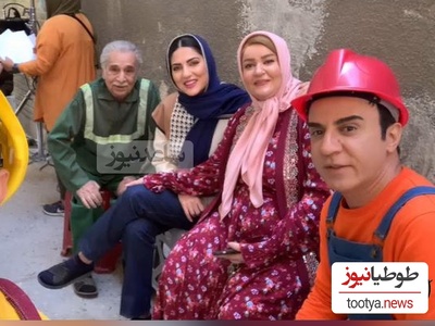 (ویدیو) غافلگیری عمو پورنگ از  ابراز علاقه‌ی واقعی نعیمه نظام‌دوست نسبت به وی در پشت صحنه‌ی سریال لالایی