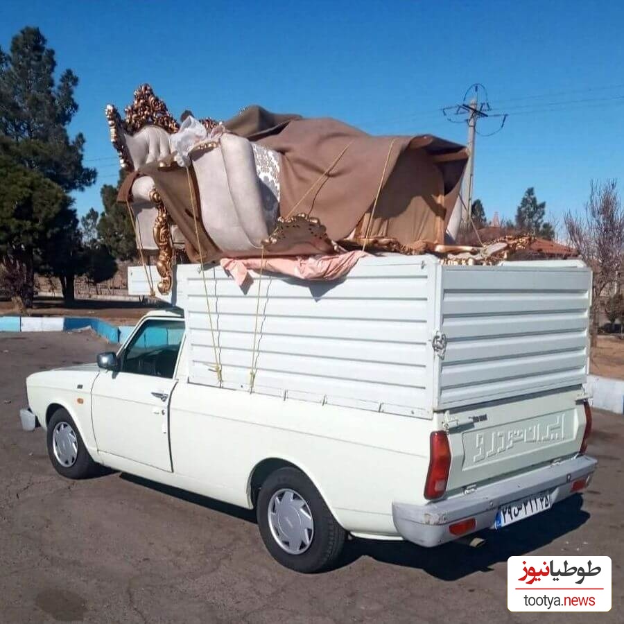 خلاقیت خنده‌دار راننده پیکان وانت تبریزی برای نوشتن جملات پشت کامیونی با الهام از استاد شعر فارسی سعدی حماسه آفرید/ انصافا خوب گفته😂+عکس
