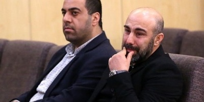 حضور علی اوجی، بهرام افشاری، سام درخشانی، مجید صالحی، احمد مهران فر و سایر بازیگران سریال پایتخت در مراسم ختم برادرزاده محسن تنابنده