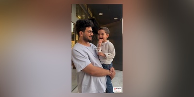 ویدئو/ لحظات خنده دار امیرحسین قیاسی در کنار الیاس کوچولو/ بیچاره بچه رو تنها گیر آورده😂