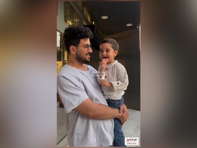 ویدئو/ لحظات خنده دار امیرحسین قیاسی در کنار الیاس کوچولو/ بیچاره بچه رو تنها گیر آورده😂