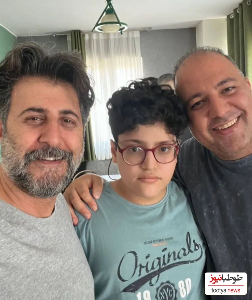 قاب متفاوت هومن حاجی عبداللهی با پسرش جانان و علی اوجی