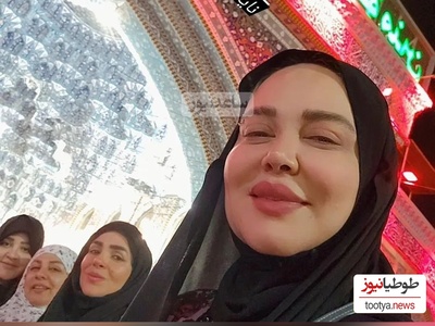 بهاره رهنما با این تیپ و استایل سیاه و سفید در  روز مادر در کربلا مهمان امام حسین(ع) شد+ویدیو