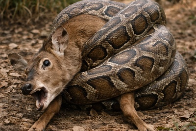 مستند حیات وحش/ رازبقا/ نبرد نفسگیر مار و گوزن+فیلم