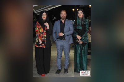 درخشش  نفس بازغی در آغوش پدرش پژمان بازغی،استایل ماسکولین هلیا امامی و استایل رنگی مریم مومن در اکران فیلم «شوماه»