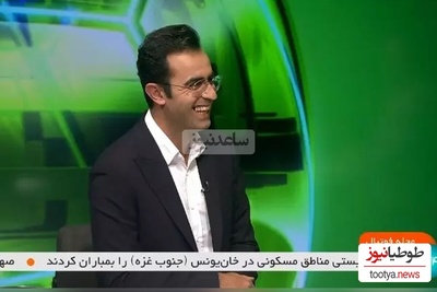 (ویدیو) لحظه ترکیدن نورافکن استودیو در هنگام برنامه زنده شبکه خبر