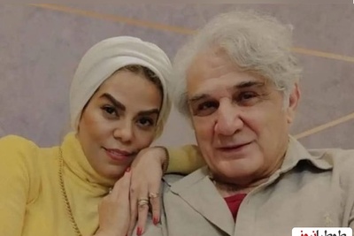 مهدی هاشمی و همسر دومش در تولد فرزندشان در 70 سالگی
