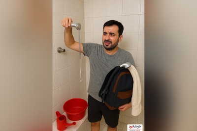 خلاقیت خنده‌دار پدر ترکیه ای در نصب دوش حمام با خمیردندان حماسه ای آفرید جهانی/ آفرین به این ذهن مریض پر از ایده😂