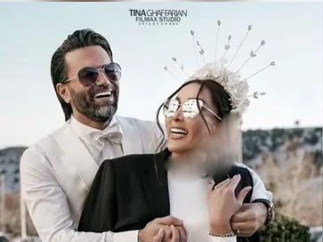 نگاهی به سالگرد ازدواج صمیمی علیرضا نیکبخت و همسرش مونا خانوم در قصر شاهانه‌شان+ خلاقیت تحسین برانگیز اوستا قناد تهرانی در پخت کیک