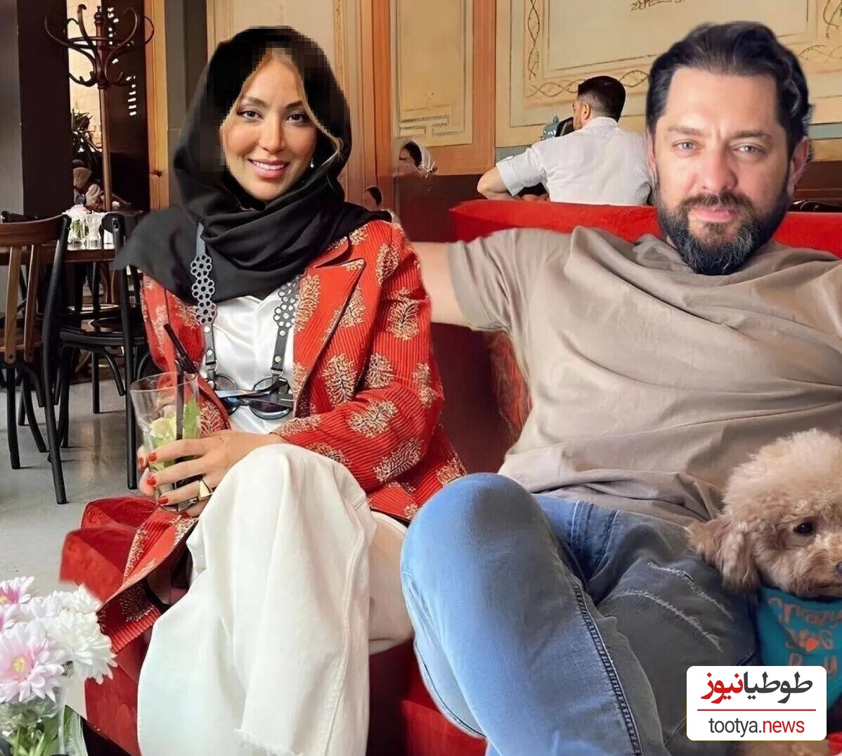 هوش و خلاقیت عکاسی بی نظیر مینا مختاری برای عکس دونفره با عشق زندگیش!؛ چقدرم کیفیت لنز گوشیش خوبه واقعا😍+تصاویر