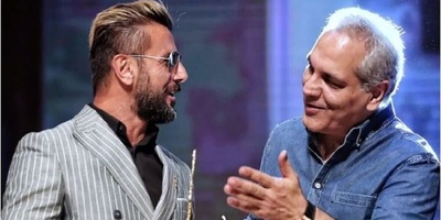 وقتی مهران مدیری وسط مراسم طاقت نیاورد: «امین، دلم ضعف رفت برات!» /«ما سلبریتی هستیم، تو چارلیبریتی!»