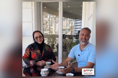 نگاهی به  خونه زندگی شاهانه و مجلل بهنوش بختیاری و همسرش/ از مبلمان سلطنتی و لوستر برنجی اعیانی تا چشم‌انداز دلنشین از بالکن شیشه‌ای
