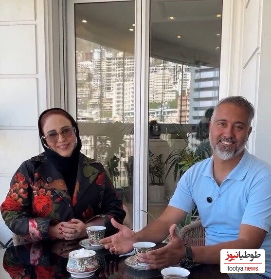 نگاهی به  خونه زندگی شاهانه و مجلل بهنوش بختیاری و همسرش/ از مبلمان سلطنتی و لوستر برنجی اعیانی تا چشم‌انداز دلنشین از بالکن شیشه‌ای