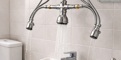 خلاقیت خنده دار لوله کش متبحر برای نصب شیرآلات توالت، محض آسایش حال خانواده وجه دیگری از علم دانش را به تصویر کشید/انصافا هنر نزد ایرانیان است و بس😂+فیلم