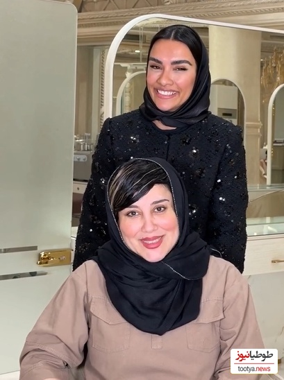 تغییر چهره و قیافه آشا محرابی پس از میکاپ در عمارت مشهور تهران برای رفتن به عروسی مریم مومن+ویدیو/ جادوی میکاپ روی چهره آشا محرابی👌