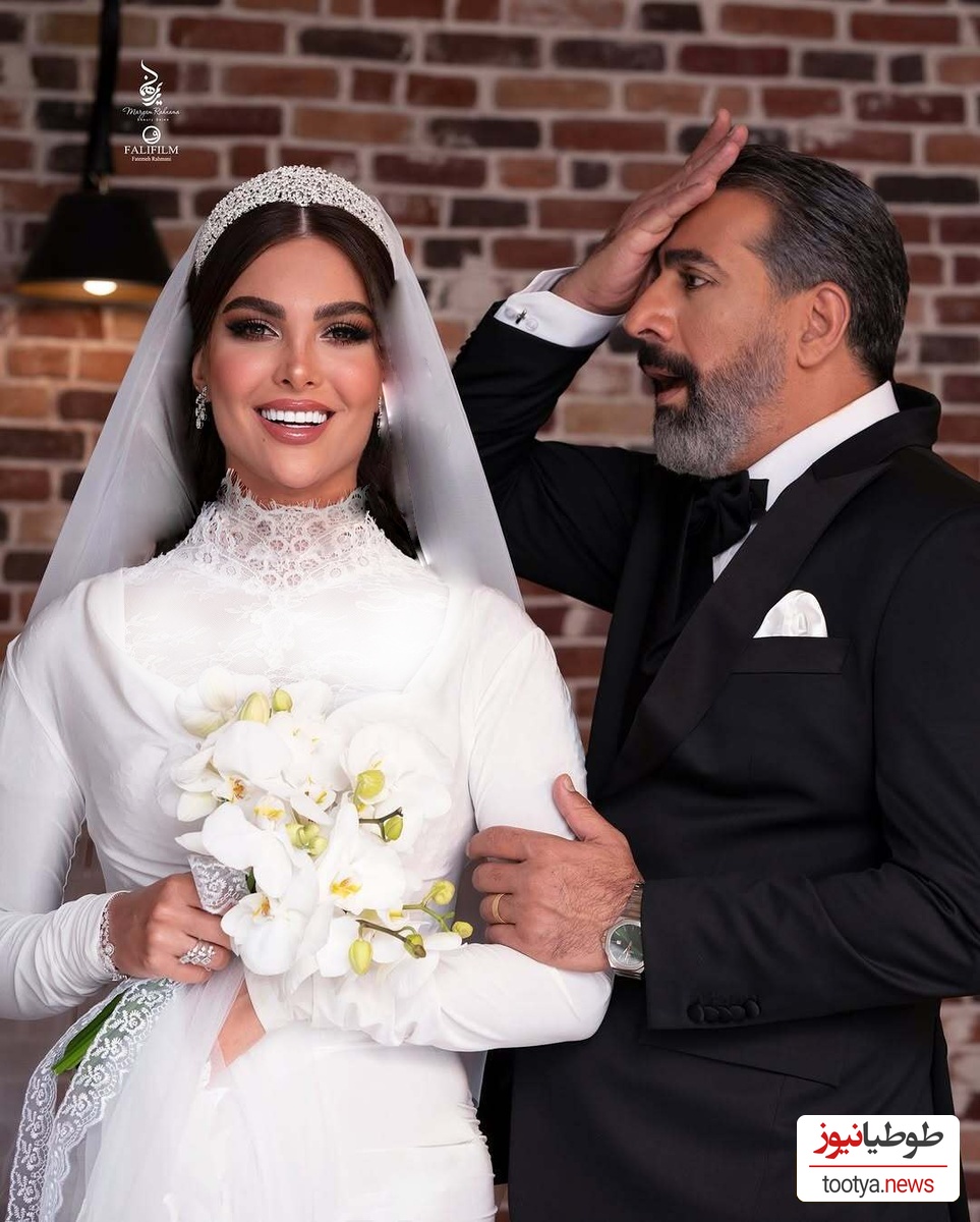 محمد نادری و همسرش آرزو