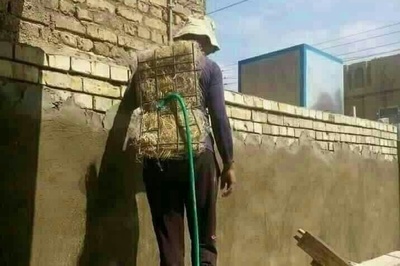 خلاقیت تحسین برانگیز اوستا بنای کَرَجی برای ساخت ساختمان سه بعدی با نمای ابوعلی سینا و چهره های دانشمند حماسه آفرید/ درود به این ذهن خلاق + عکس