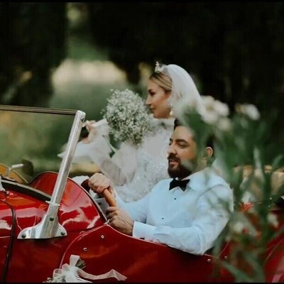 طراحی اختصاصی و خیره‌کننده تور عروسی مینا مختاری؛ حکاکی حروف اول "بهرام و مینا" روی تور عروس!