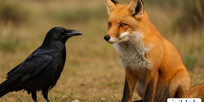 (ویدئو) مستند حیات وحش حیوانات یادآور داستان های کهن/ زاغ و روباه