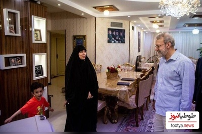 تصویری که کمتر دیده شد؛ نگاهی دقیق به چیدمان و المان‌های خاص منزل شهید لاریجانی