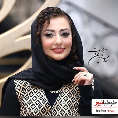 حجاب زیبای نفیسه روشن با توربان مجلسی به سبک گوتیک برازنده خانم های ایرانی