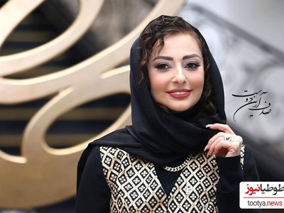 حجاب زیبای نفیسه روشن با توربان مجلسی به سبک گوتیک برازنده خانم های ایرانی