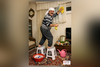 فیلم/خلاقیت خنده‌دار و تحسین برانگیز مرد چینی در تمیز کردن خانه  حماسه آفرید/بفرست واسه آقاییت