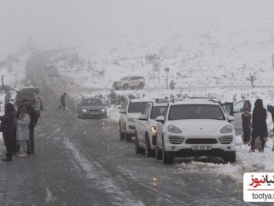 (ویدئو) بارش نادر برف وسط تابستان در آفریقای جنوبی همه را غافلگیر کرد