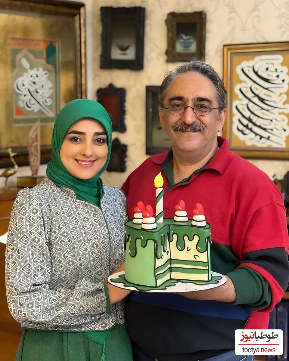 نگاهی به جشن تولد ستاره سادات قطبی با بادکنک آرایی و کیک تولد سفارشی+عکس
