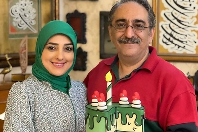 نگاهی به جشن تولد ستاره سادات قطبی با بادکنک آرایی و کیک تولد سفارشی+عکس