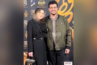 فیلم/بلاخره امیرحسین قیاسی از همسرش رونمایی کرد اونم در جشن حافظ