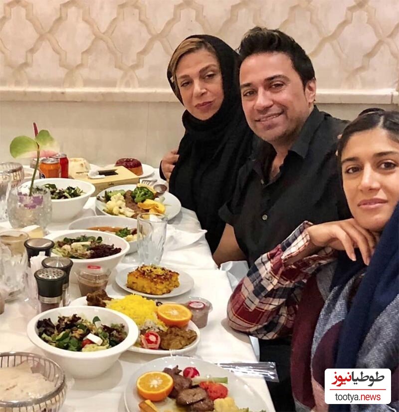 افطاری لاکچری خانم بازیگر و فرزندانش