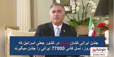 (ویدیو) رضا پهلوی جشن ضد ایرانی پوریم،ایرانی کشان را به اسرائیل تبریک گفت!/ حالا بهتر مشخص شد که این خاندان به کجا وصل بودند!!