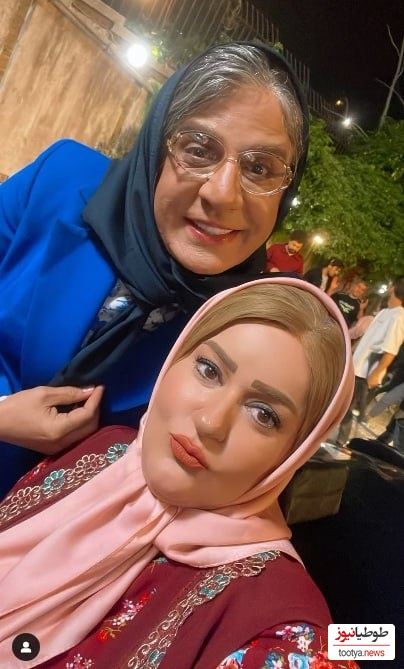 2 ویدیوی پشت صحنهی پرانرژی از نعیمه نظامدوست در کنار سوسن پرور و عموپورنگ، پاداش سریال "لالایی"/ نعیمه= نونخامهای سینما😂